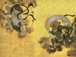 Fujin y raijin dioses del viento y el rayo